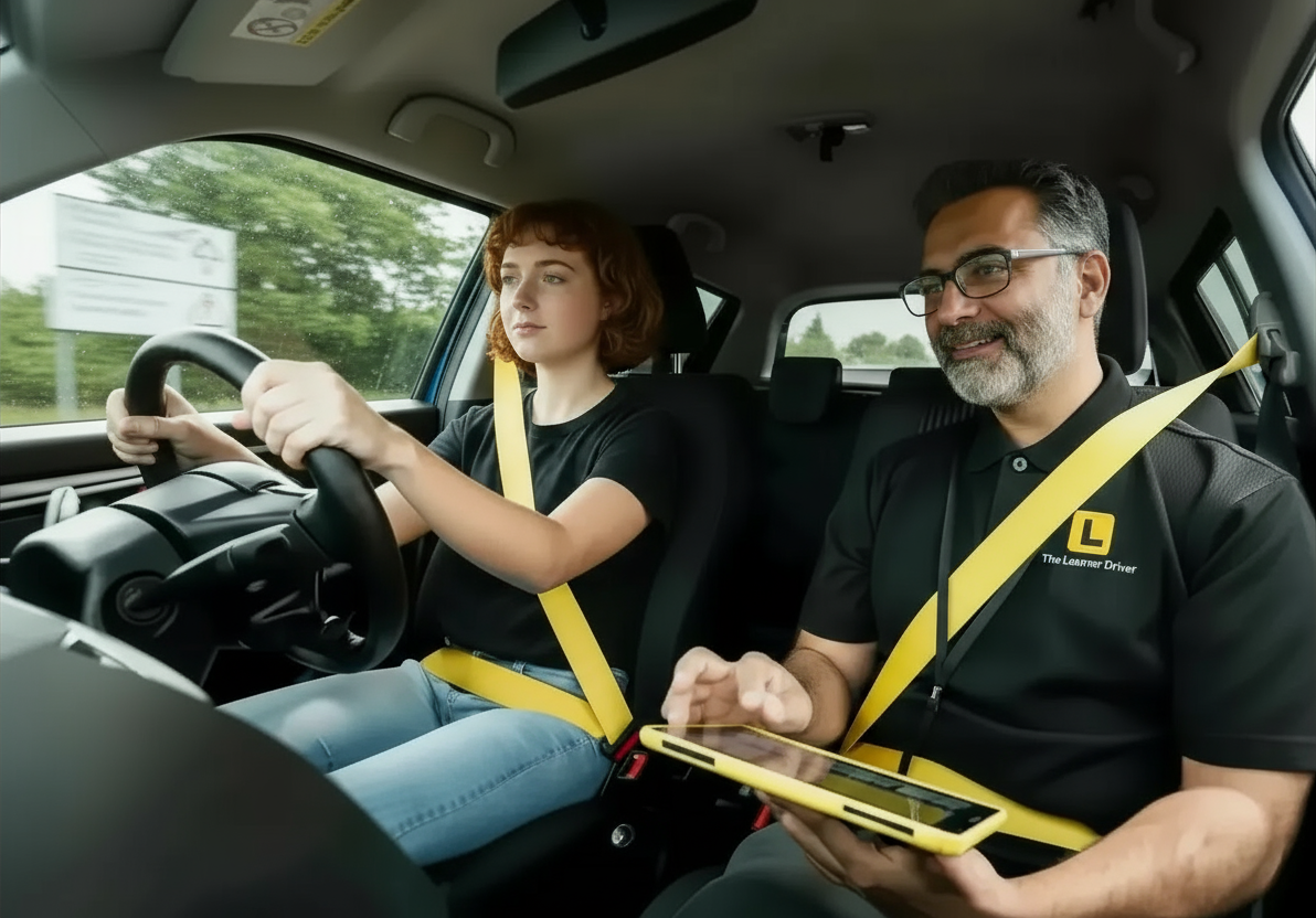 Data points on top of landscape